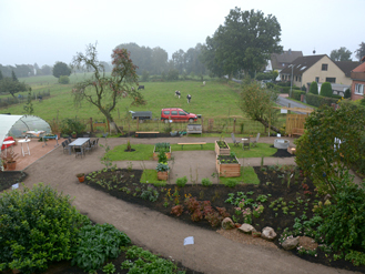 Der Garten am Tag der Eröffnung